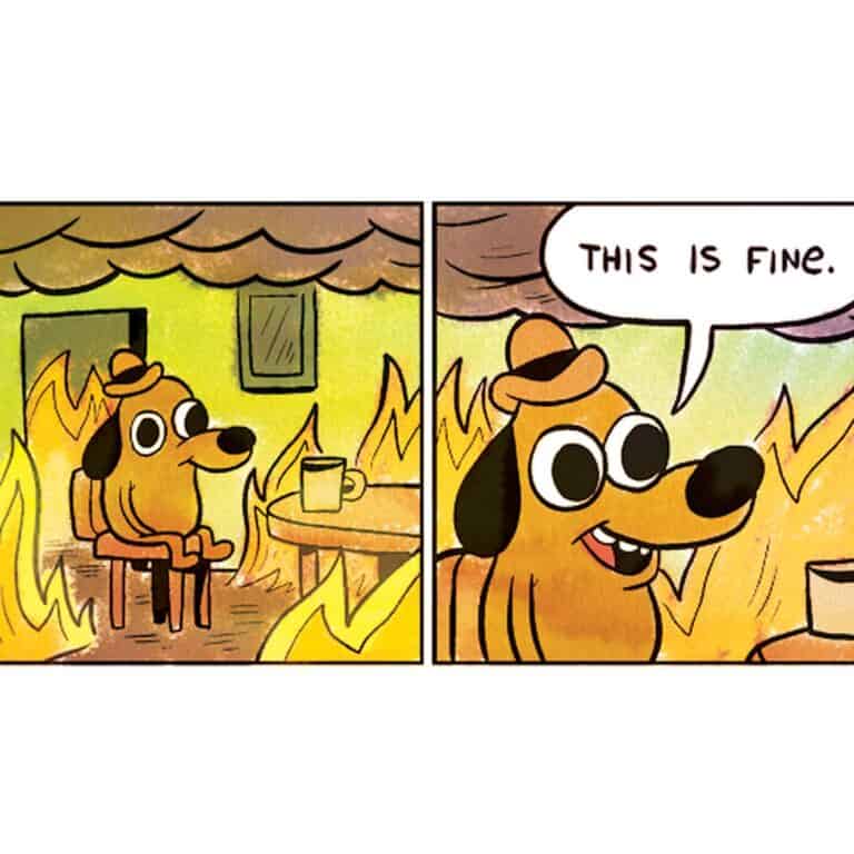 This is fine meme